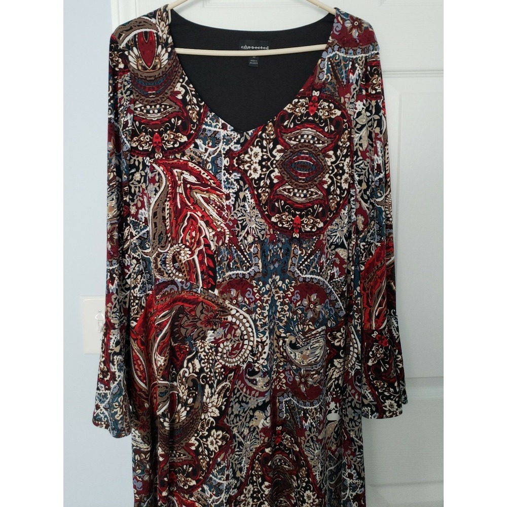 Connected Apparel Womans Dress Size 10 Knee Length - Picture 2 of 4
